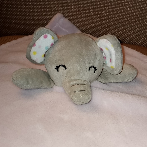 Forever Baby Elephant Lovey Security Blank Plush Stuffed Animal - Picture 2 of 6